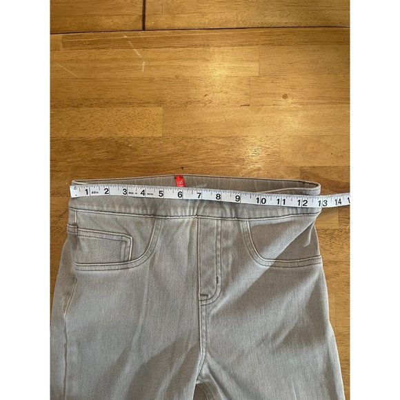 Spanx Ankle Jean-Ish Pants Womens S/P Taupe Pull On Back Pockets - Picture 5 of 7